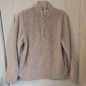 H&M Women's Beige Fleece Pullover